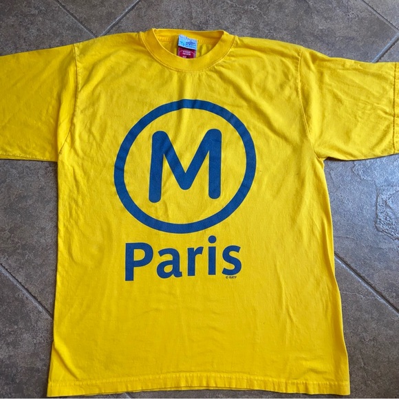 Never Worn- UNISEX -  Paris METRO sign - T-Shirt - Picture 13 of 13